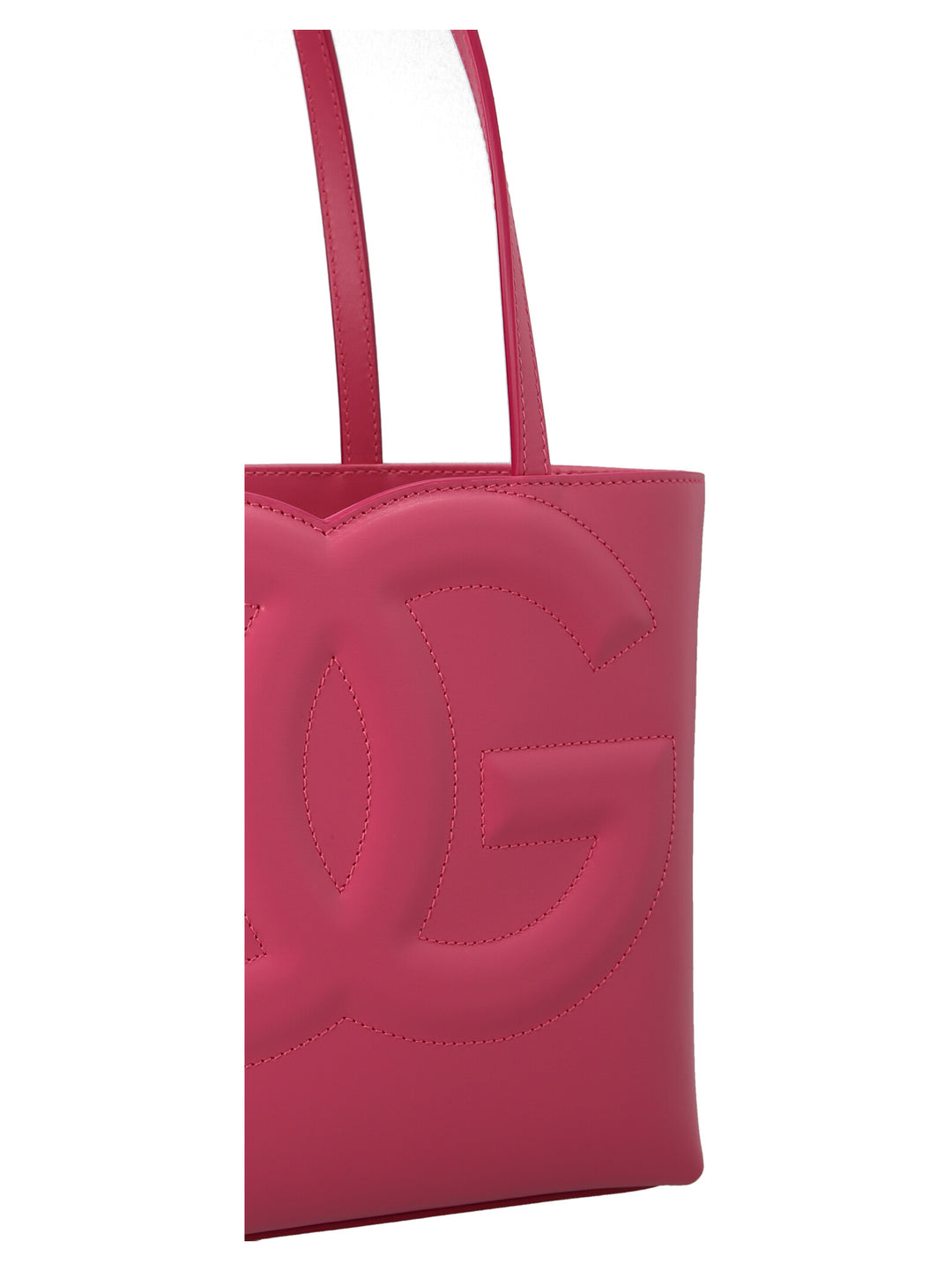 Dolce & Gabbana Small Logo Shopping Bag Tote Bag - Fuchsia | c8503dec4567c3fc49a1fad17145882afda806c9