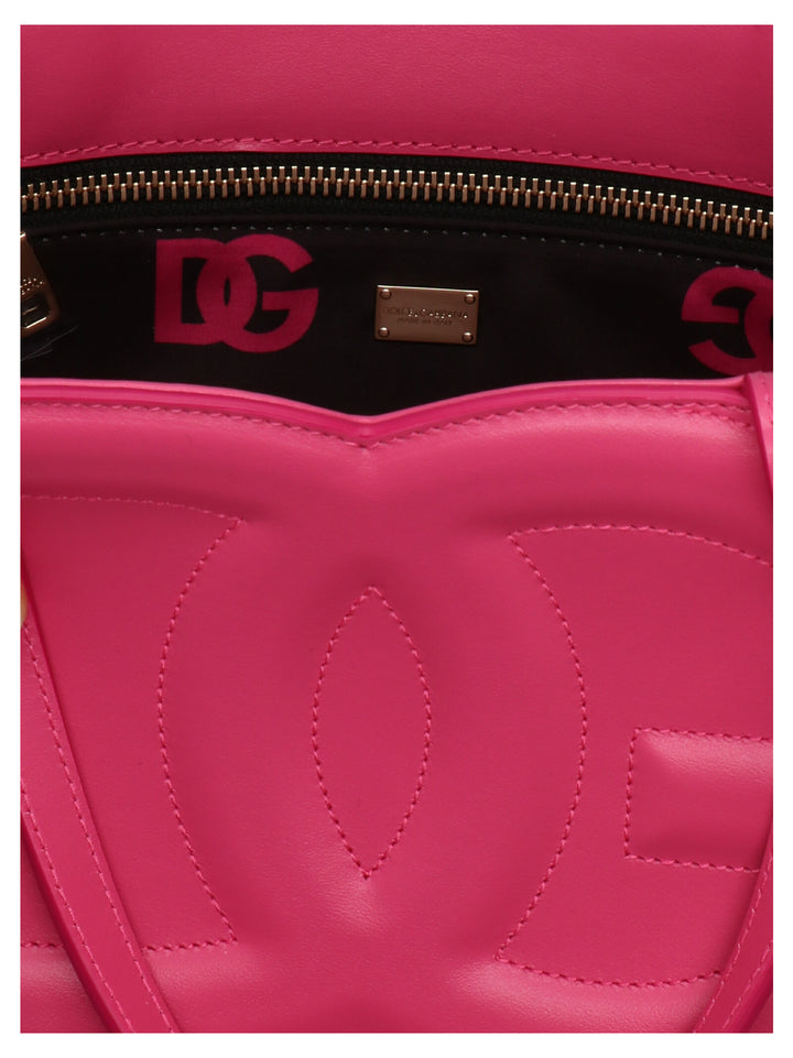 Dolce & Gabbana Small Logo Shopping Bag Tote Bag - Fuchsia | e4c5009542691fe69b4049a6468bb0403d961e5d
