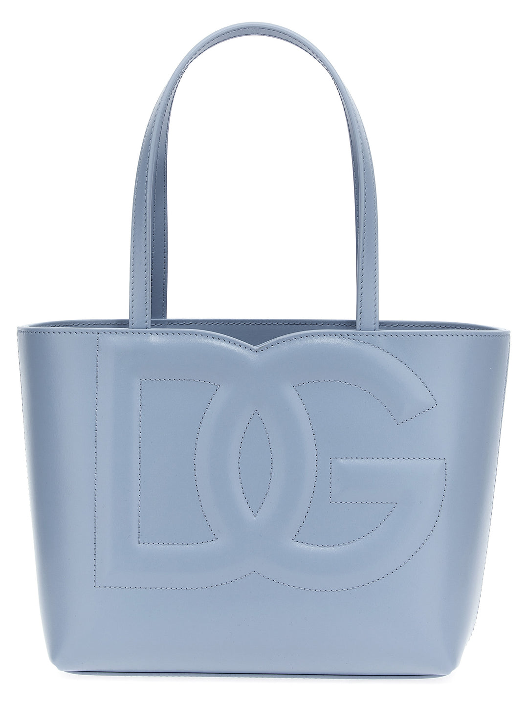 Small Logo Shopping Bag Hand Bags Light Blue