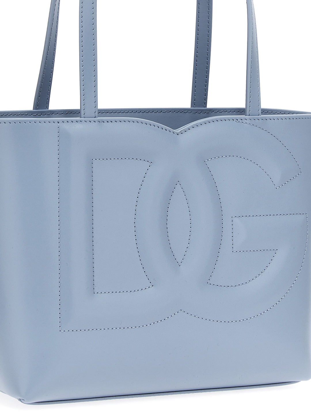 Small Logo Shopping Bag Hand Bags Light Blue