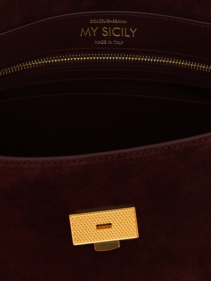 Dolce & Gabbana My Sicily Hand Bags - Bordeaux | 425a5ee8380dd42bacd0998ddbc14a20e16a5559