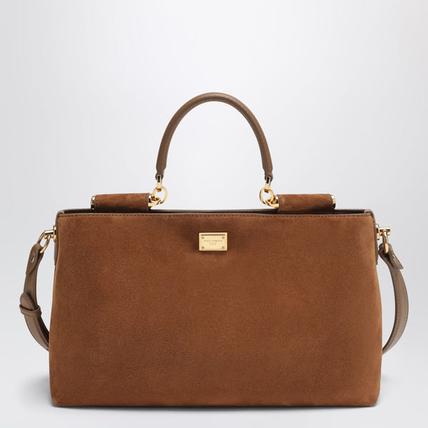 Medium Vittoria Suede Bag In Camel