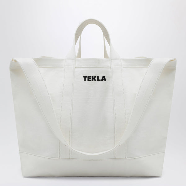 White Cotton Beach Bag