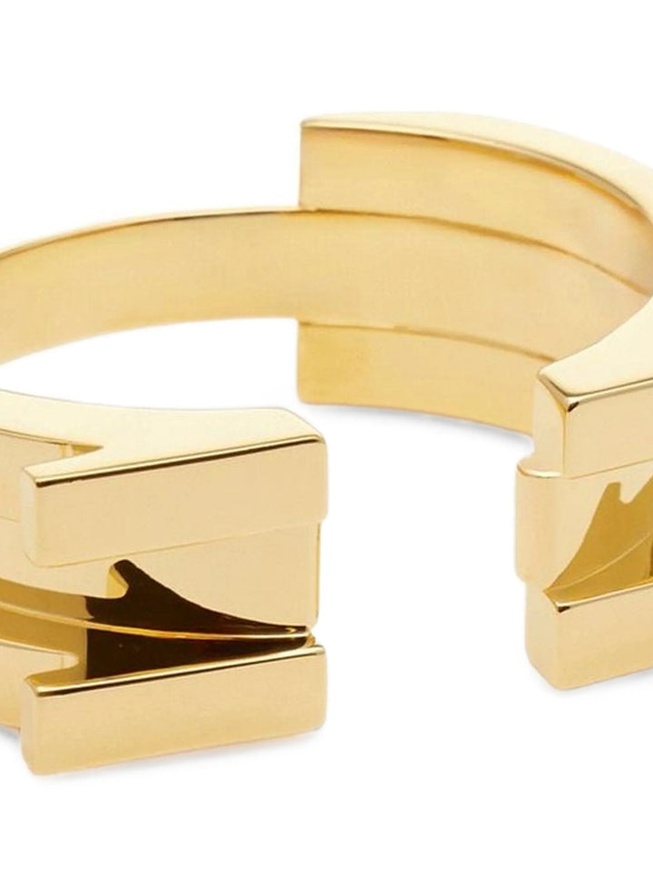 Elisabetta Franchi Logo Bangle Jewelry - Gold | 6cc1f77d547f88a9b4458b8264802a9b58dab661