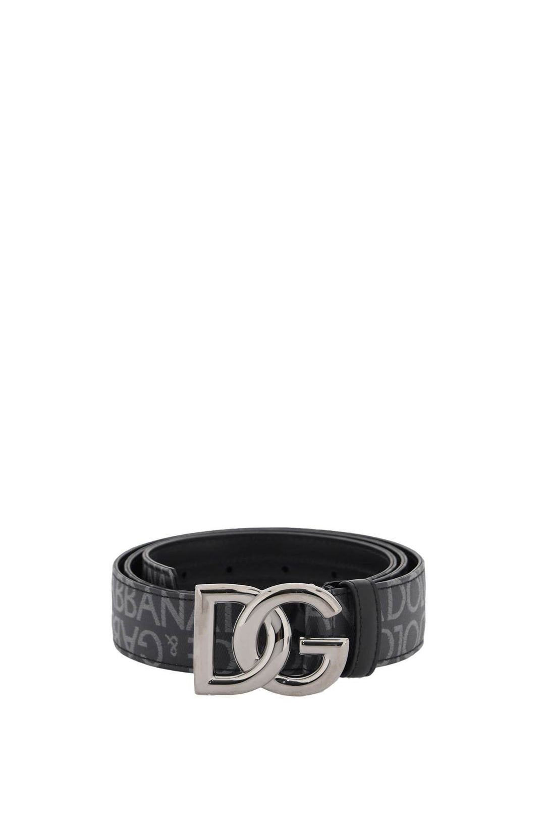 Coated Jacquard Logo Belt With Dg Buckle