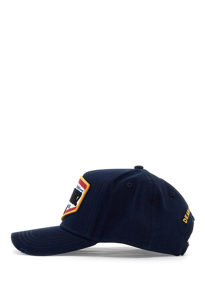 Cappello Baseball In Gabardine Di Cotone