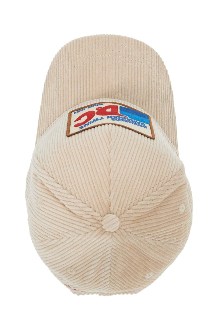 Cappello Baseball In Velluto A Coste