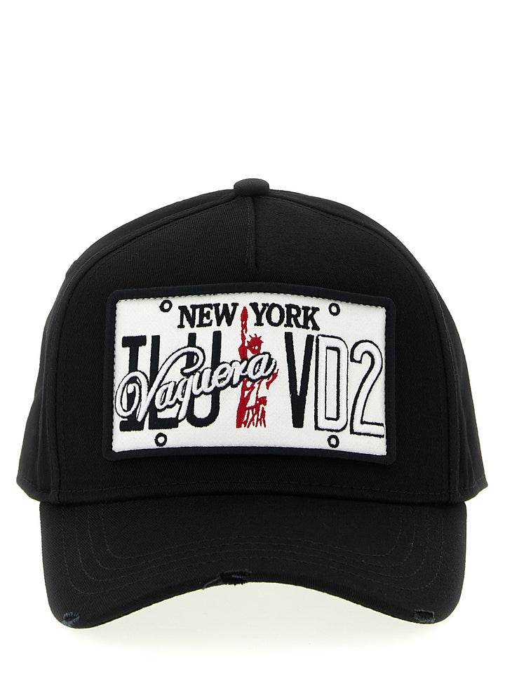 Dsquared2 Vaquera X Dsquared2 Capsule Cap Hats - Black | 4e66398761524a4cb4f6b7dd1143e756f461b098
