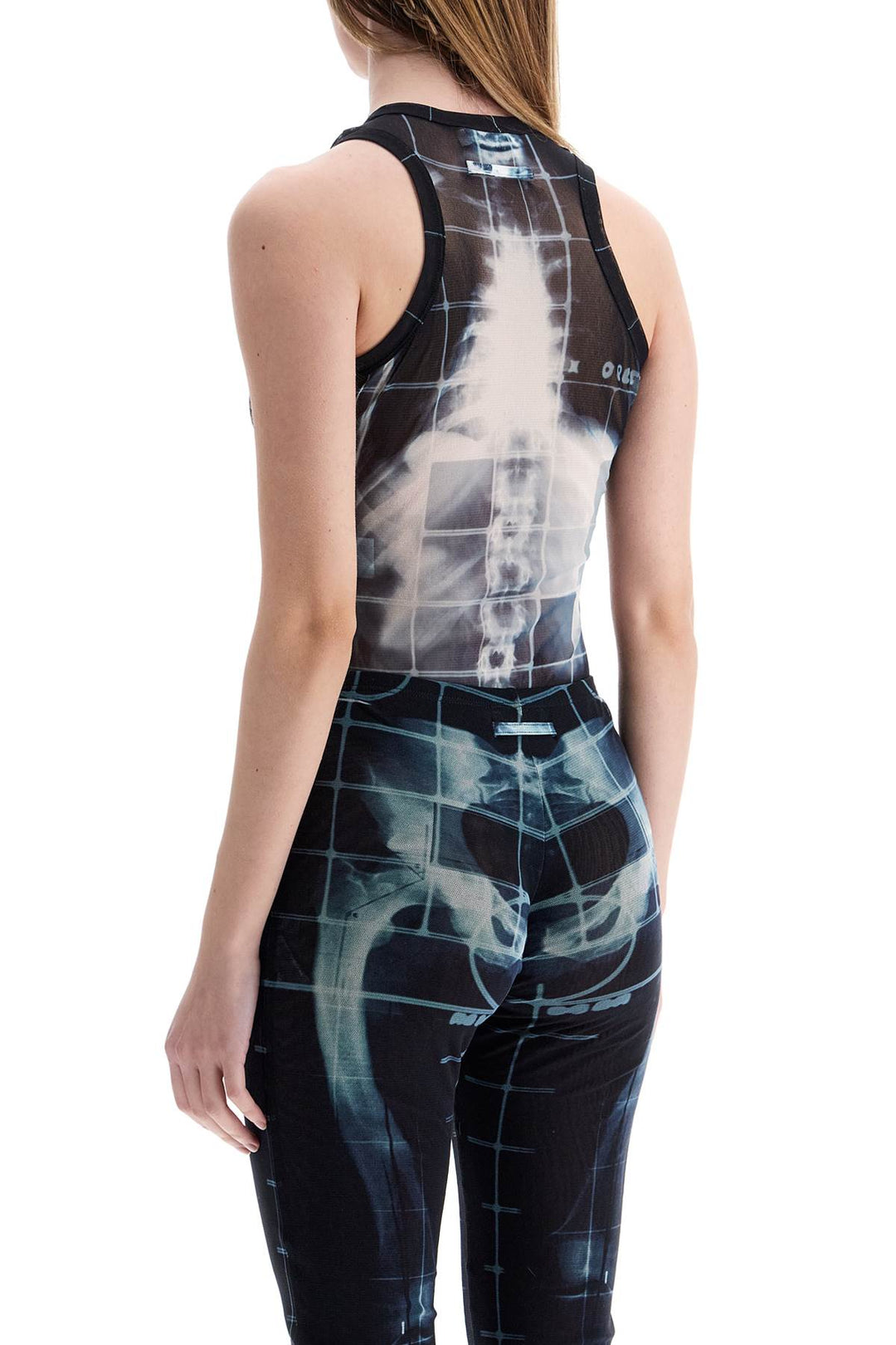 Body In Black Polyamide With X Ray Print