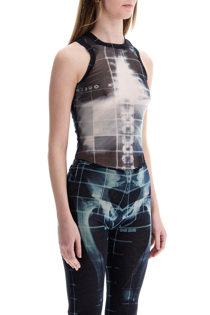 Body In Black Polyamide With X Ray Print