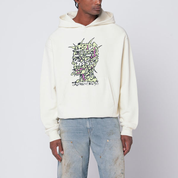 Light Beige Scrambled Head Sweatshirt