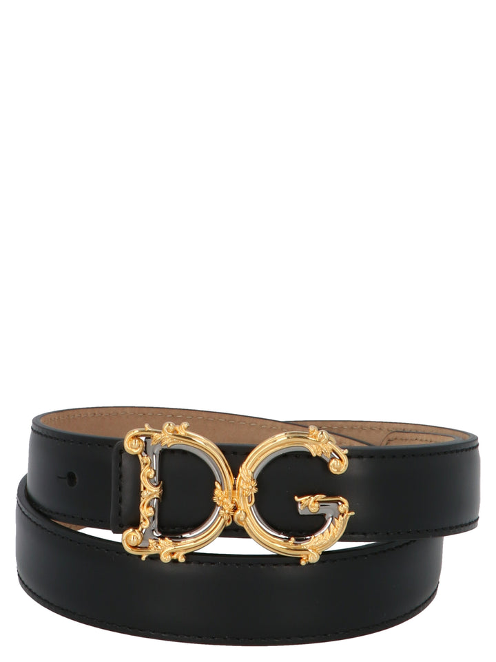 Dolce & Gabbana Dg Girl Belts - Black | 172dcd59e8b7f0e58ad65b79b1c133621b3e679a