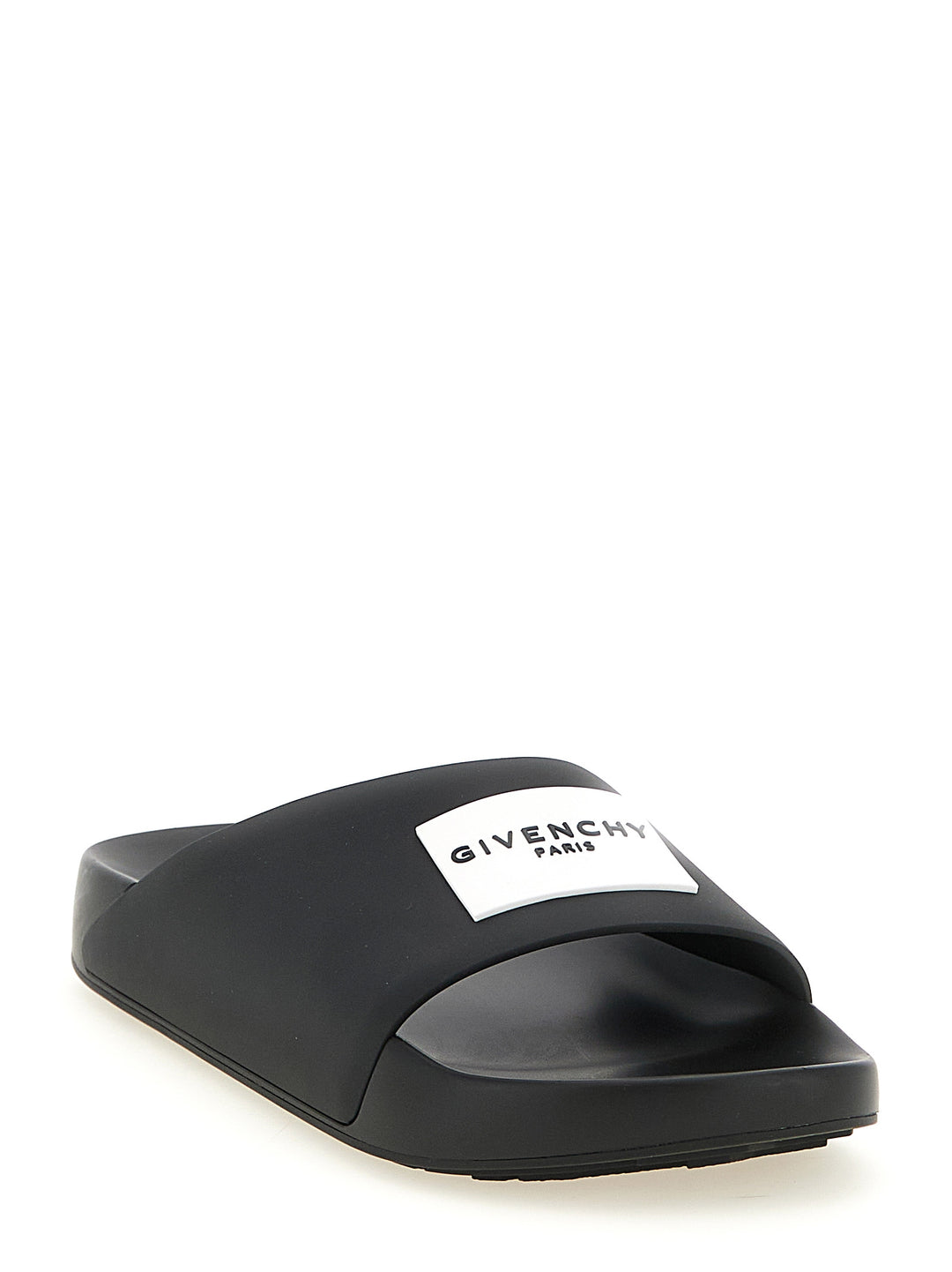Givenchy Label Sandals - Black | 7f042bcbb817a7d8a4bf64ffd0715e8b6d8bb447