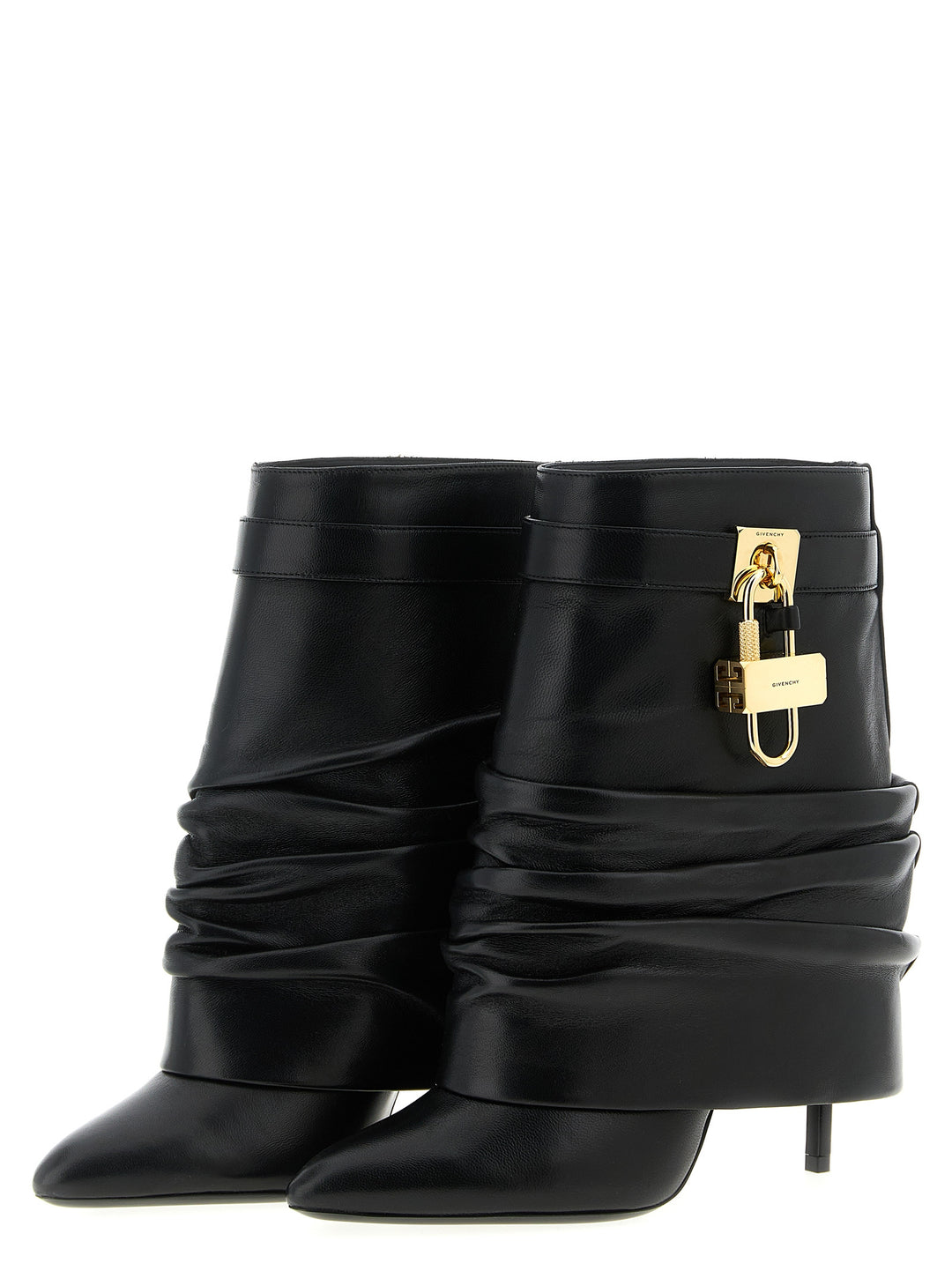 Givenchy Shark Lock Stiletto Boots and Ankle Boots - Black | 002e311c271090e1876c7f45abea2d7853d9c2ac