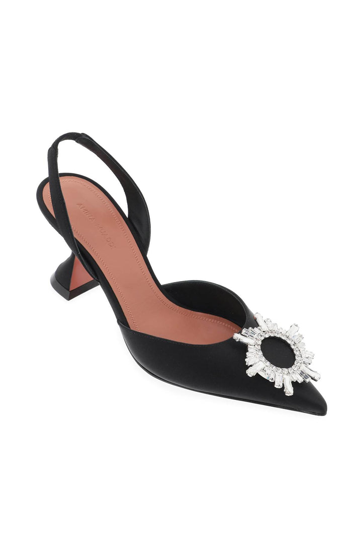 Satin Begum Slingback Pumps