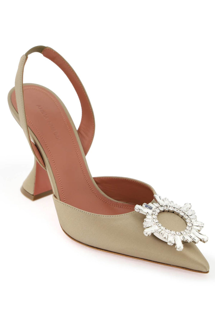 Satin Begum Slingback Pumps