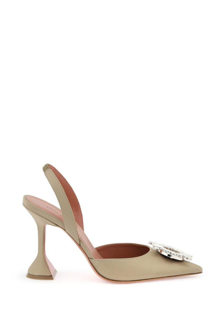 Satin Begum Slingback Pumps