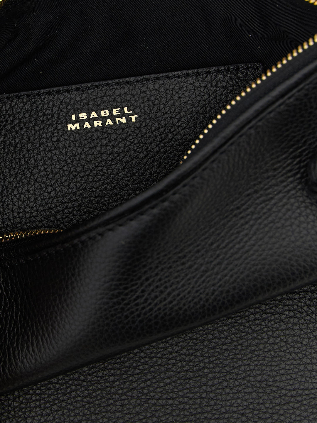 Isabel Marant Oskan Soft Zip Hand Bags - Black | ea9b5c5fe8f527295b57b331ec3535f60b33973c