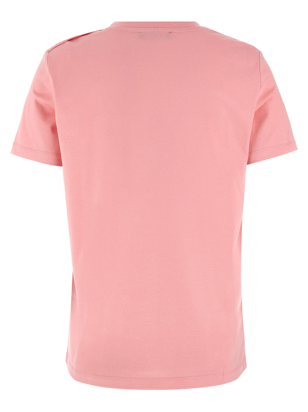 Gold Button T-Shirt Pink