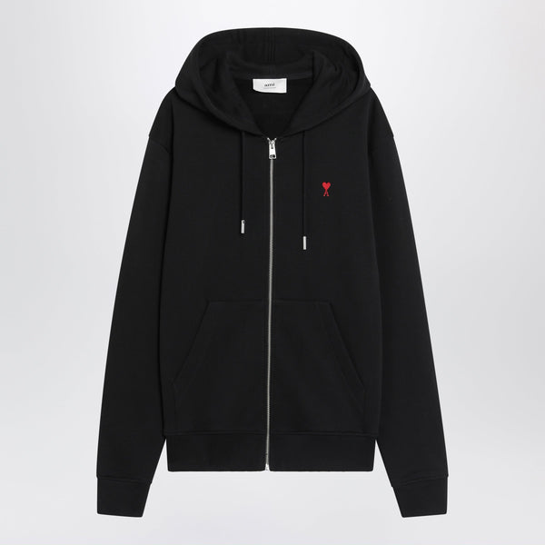 Black Ami De Coeur Zip-Up Sweatshirt