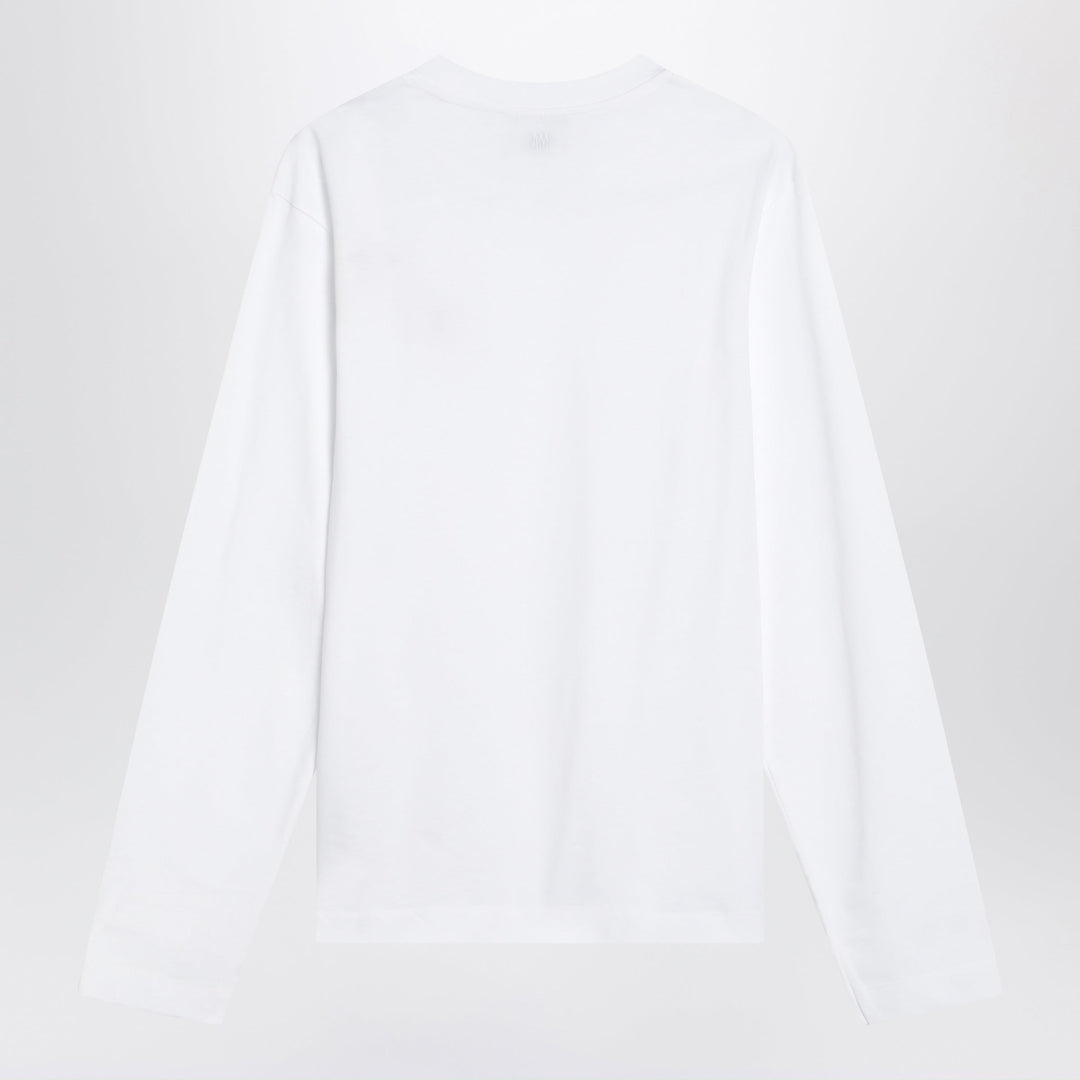 Ami Paris White Ami De Coeur Sweater