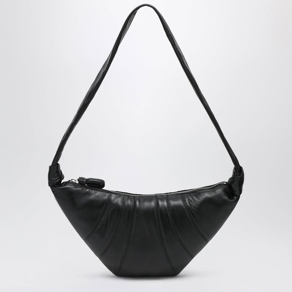 Medium Croissant Bag In Black Leather