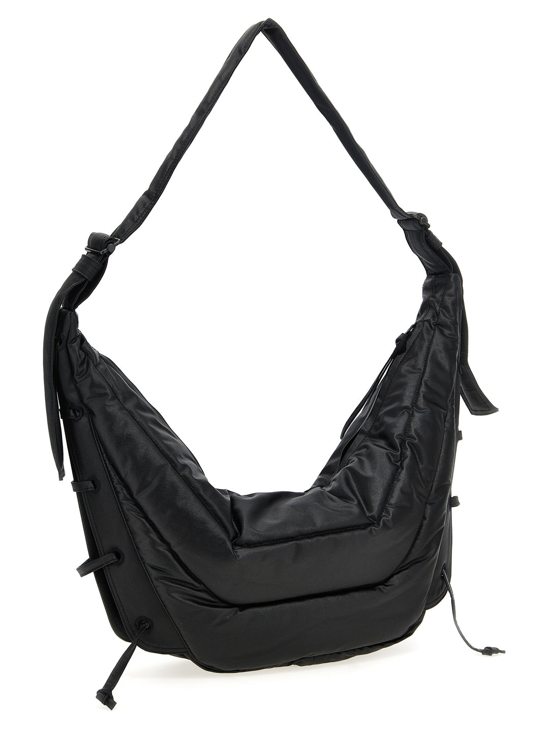 Medium Croissant Shoulder Bags Black