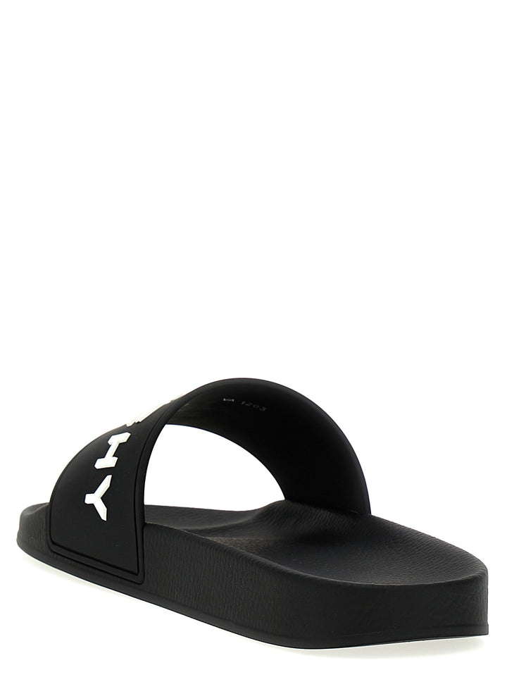 Givenchy Plage Capsule Slides Sandals White/Black