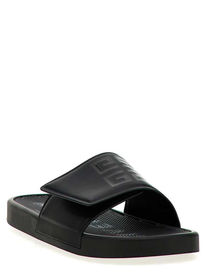 Slide Sandals White/Black