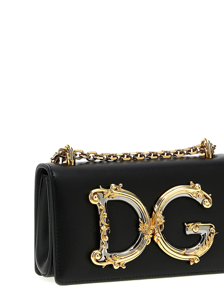 Dolce & Gabbana Dg Girl Crossbody Bags - Black | 8e088e646d91f26412d77e0c34f592649af4ccc4