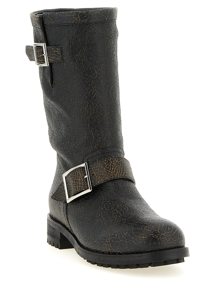 Jimmy Choo Biker Mid Boots and Ankle Boots - Black | 29333e5acb10f6833896952ba807a1f30ca93d0c