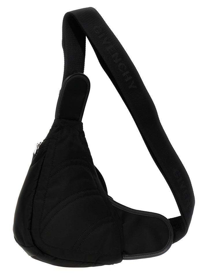 G-Zip Triangle Shoulder Bags Black