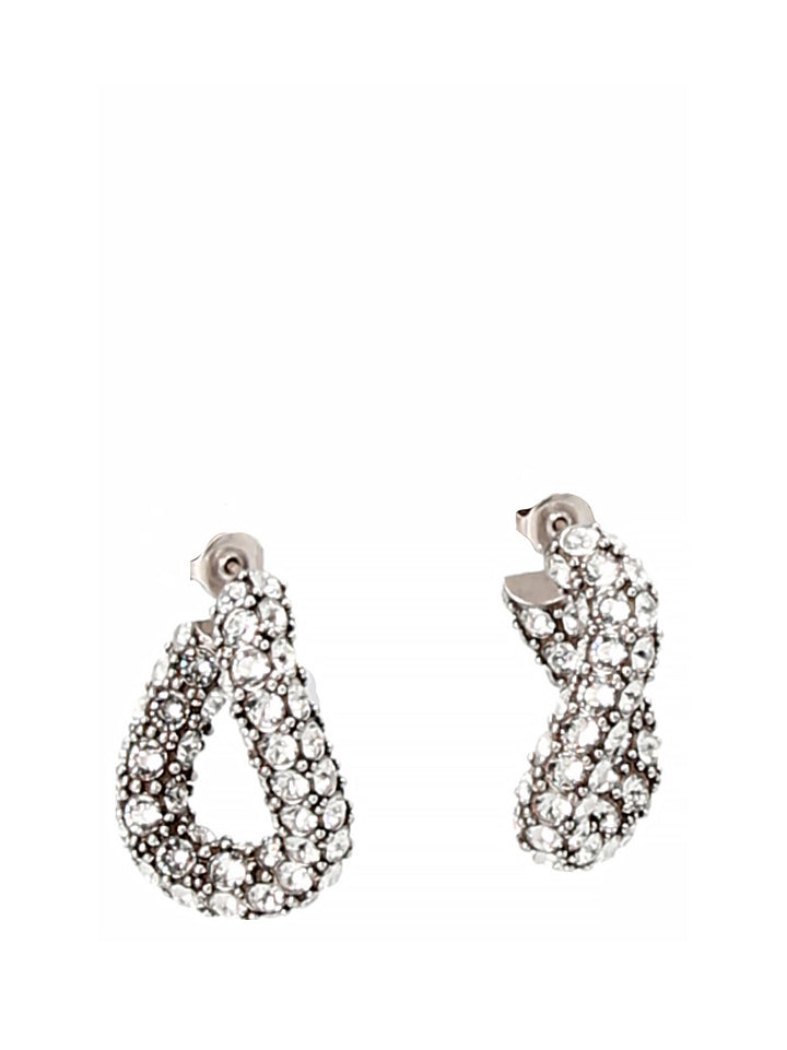 Crystal Earrings Jewelry Silver