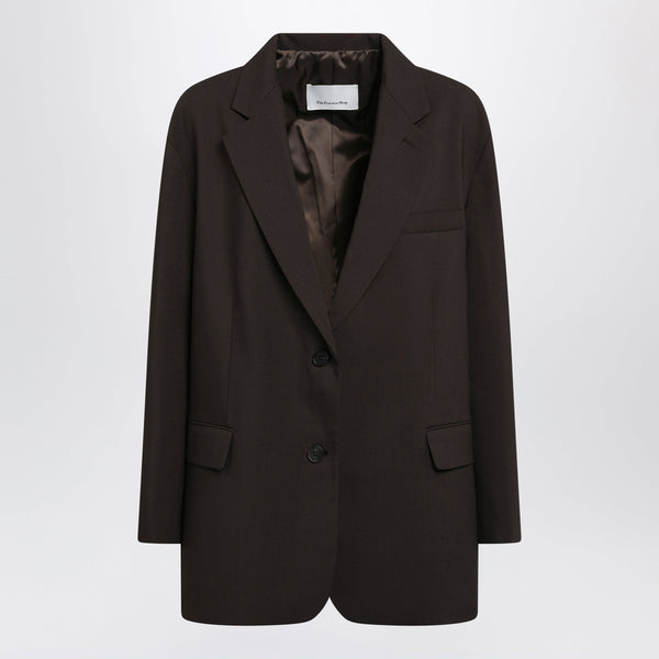 Bea Dark Brown Single-Breasted Jacket