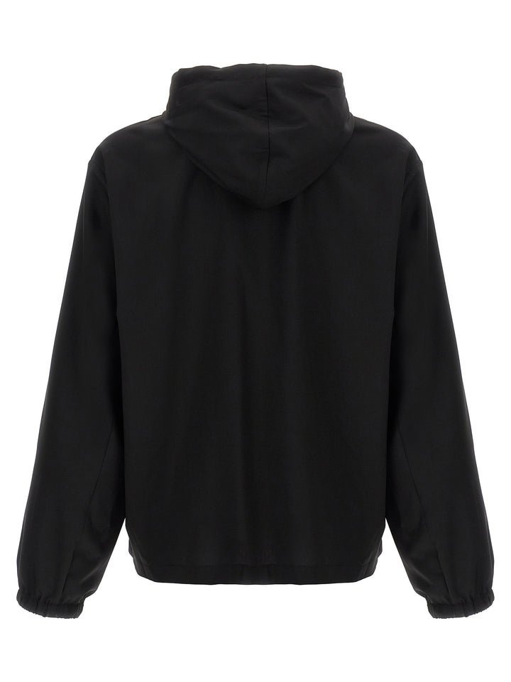 Wool Hoodie Sweatshirt Black