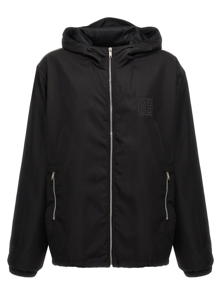 Logo Anorak Sweatshirt Black