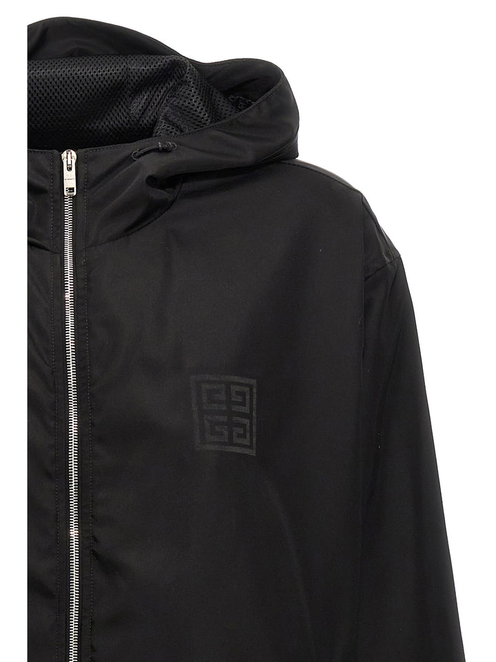 Logo Anorak Sweatshirt Black