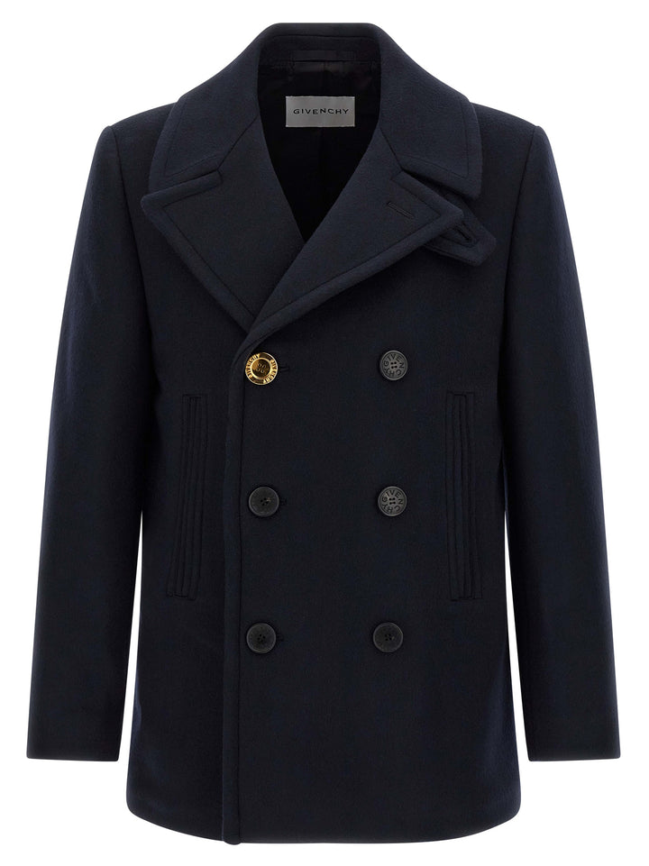 Givenchy Double-Breasted Caban Coats and Trench Coats - Blue | a2e4de10d853d4ce9bfa2dc565eadd8f101e0792