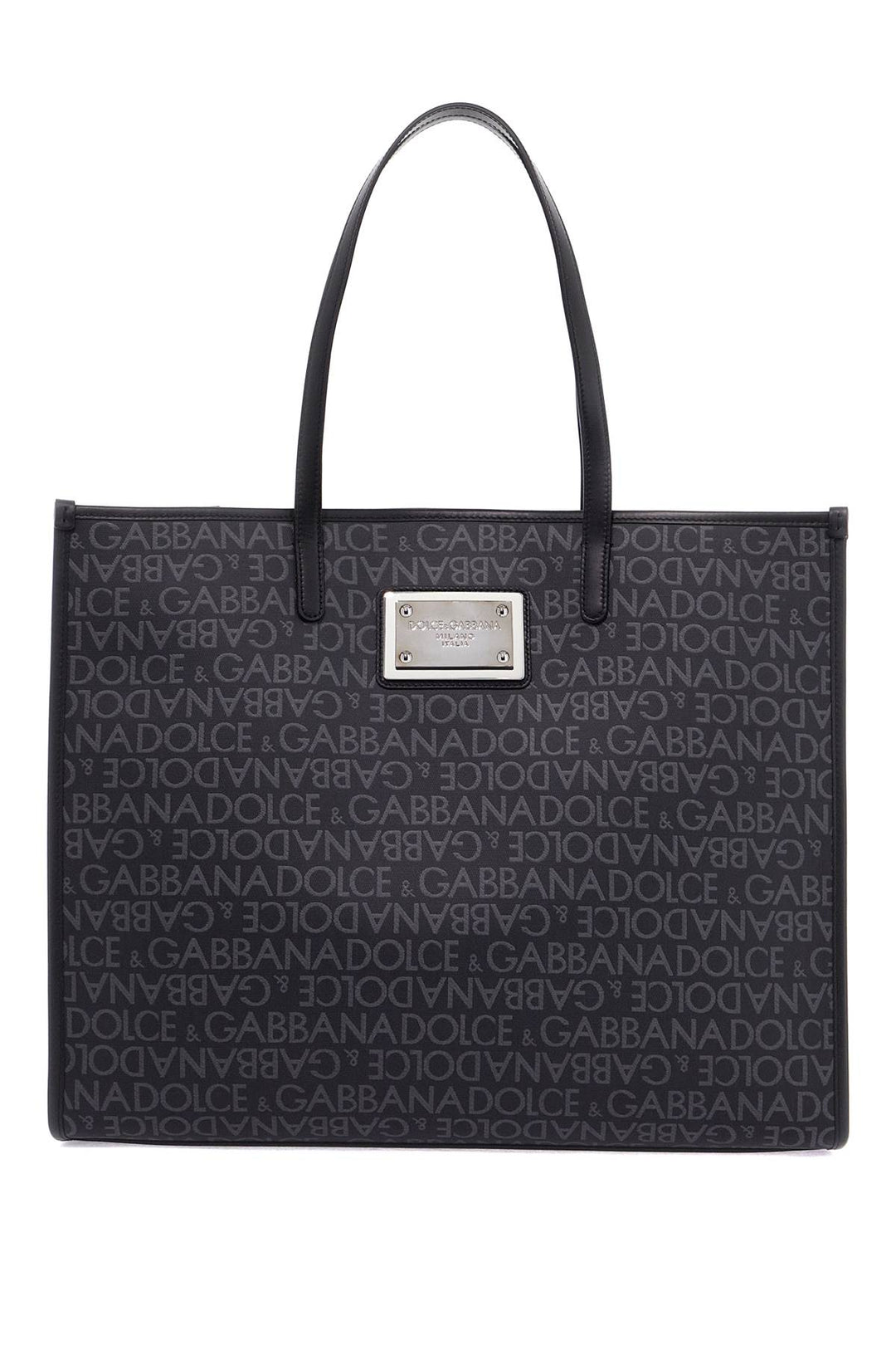 Large Jacquard Coated Tote Bag