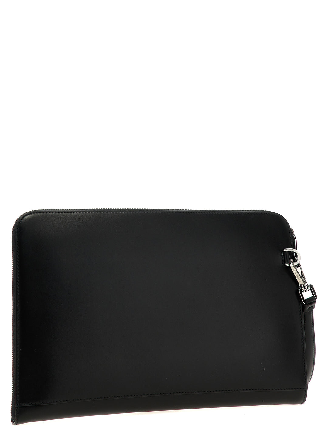 Dolce & Gabbana Large Plaque Pouch Clutch - Black | a432e68069b8de7f4f722d6bdb2e0d66e96b1400