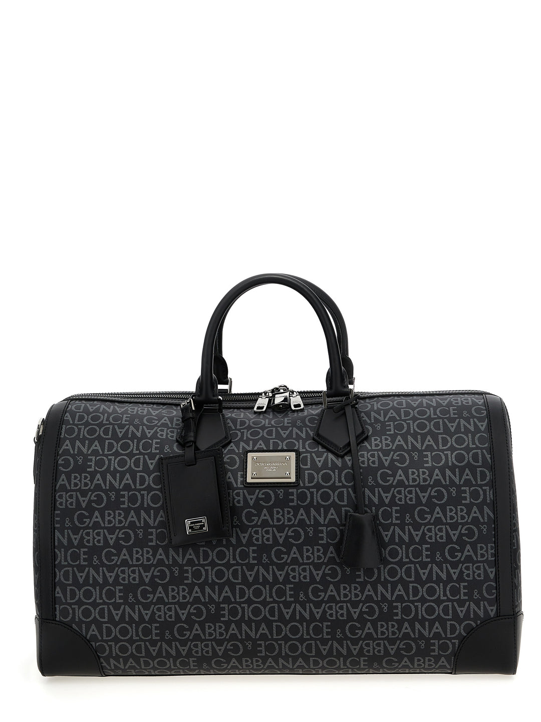 Smeared Jacquard Duffel Bag Lifestyle Black