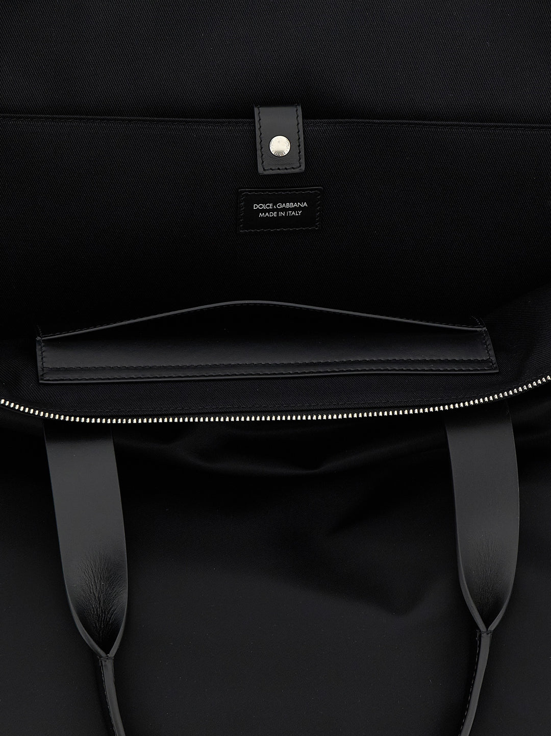 Dolce & Gabbana Big Logo Patch Shopping Bag Tote Bag - Black | 71d530bba2d9d9982db0f836f9a0fc5a0cd220a4