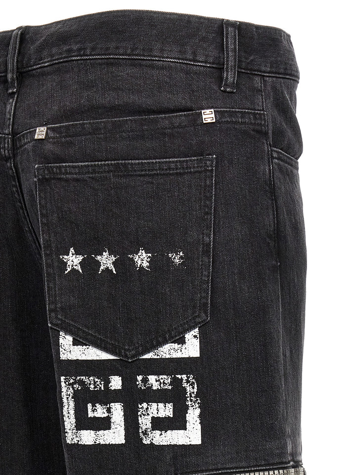 Cargo Jeans Black