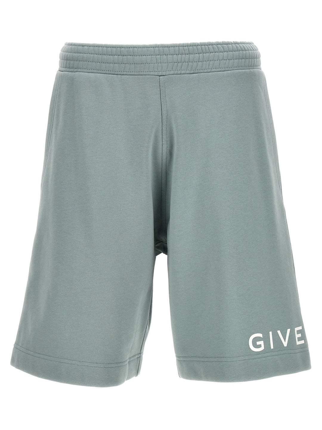 Logo Print Bermuda Shorts Bermuda, Short Light Blue