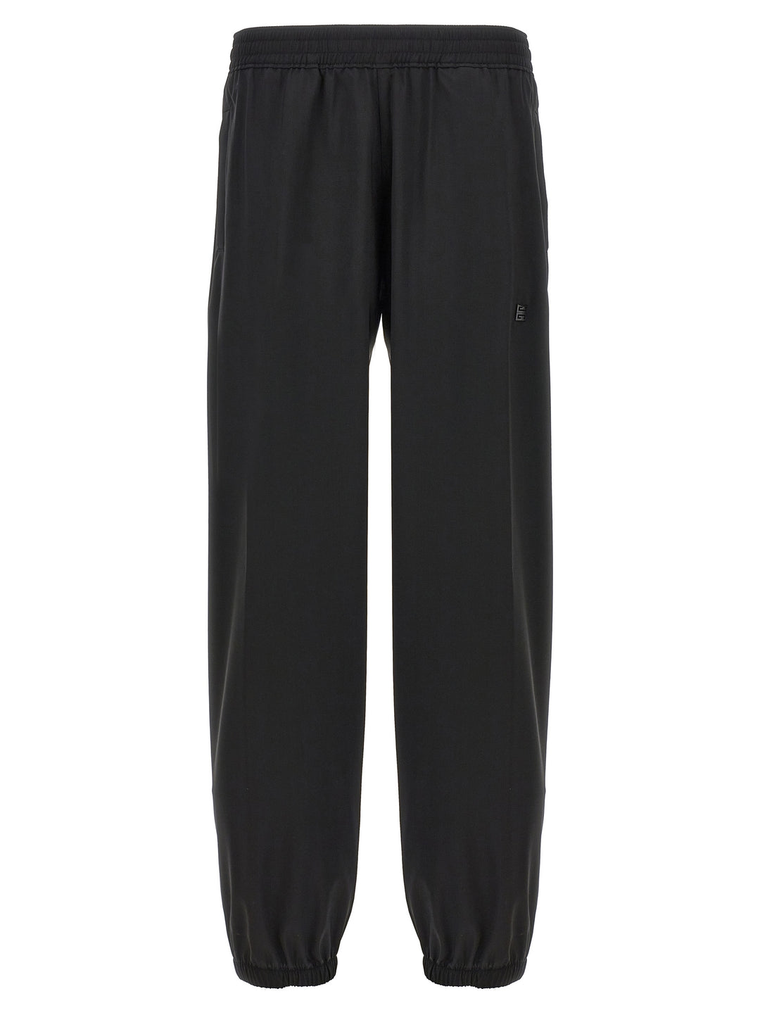 Logo Placcetta Pants Black