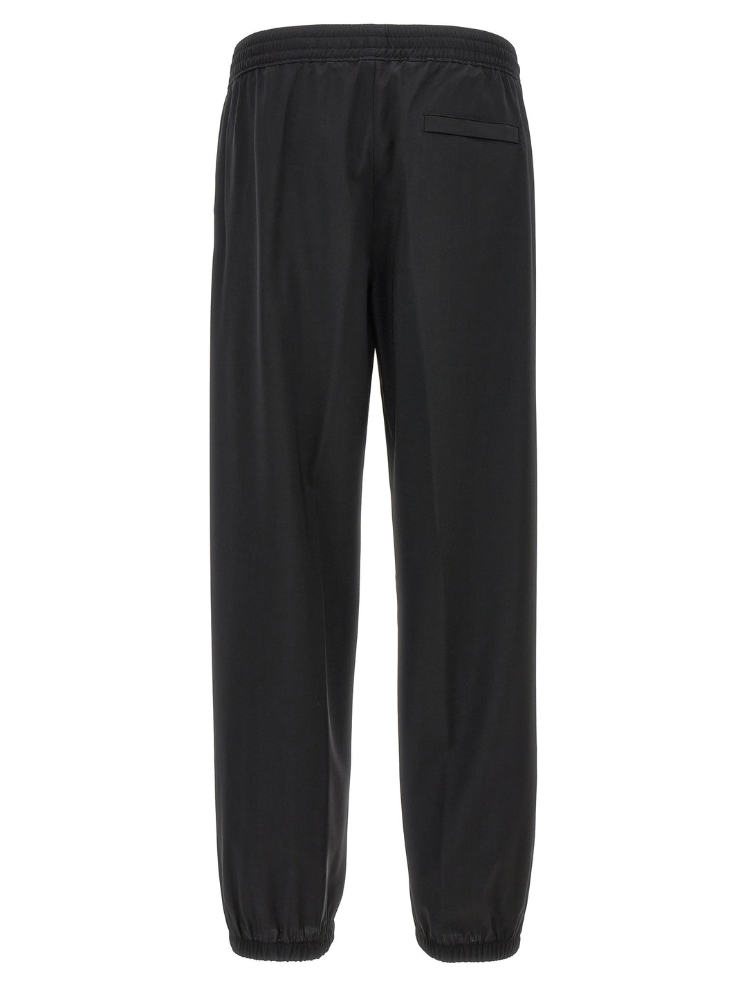 Logo Placcetta Pants Black