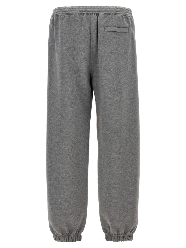 Metallic Logo Joggers Pants Gray