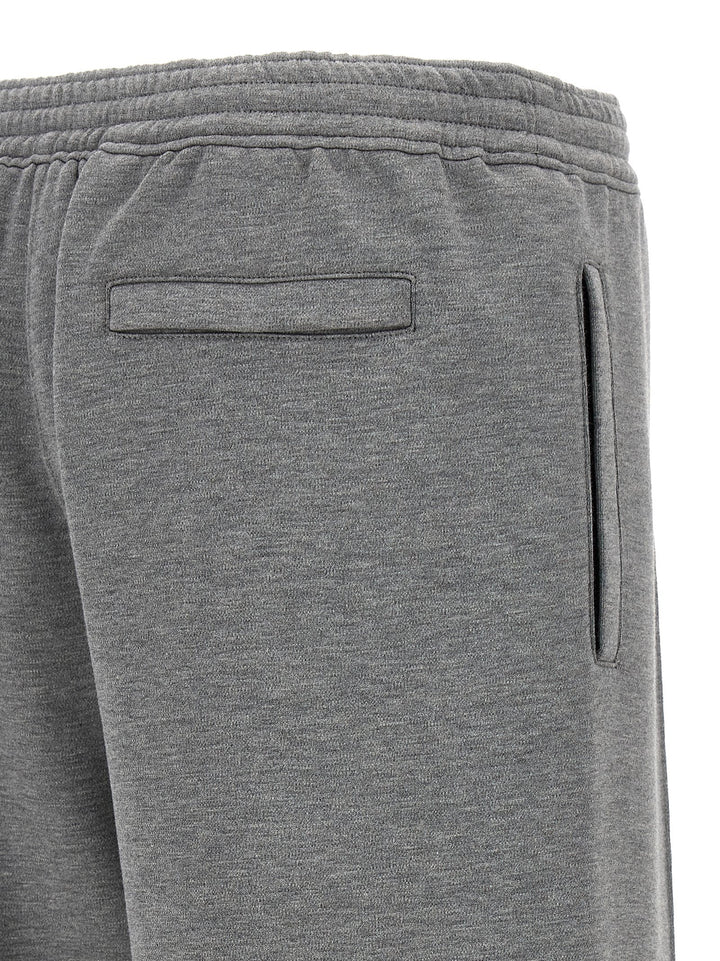 Metallic Logo Joggers Pants Gray