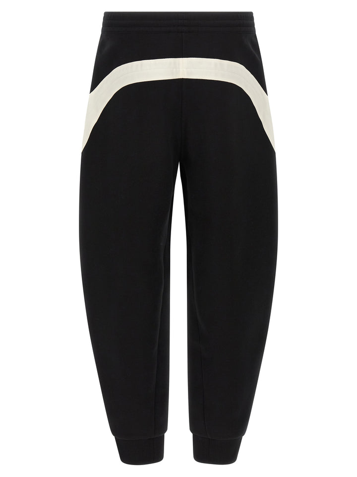 Givenchy Satin Insert Joggers Pants - White/Black | 528eb0411fcf67d74b0487788b122eb68598ab28