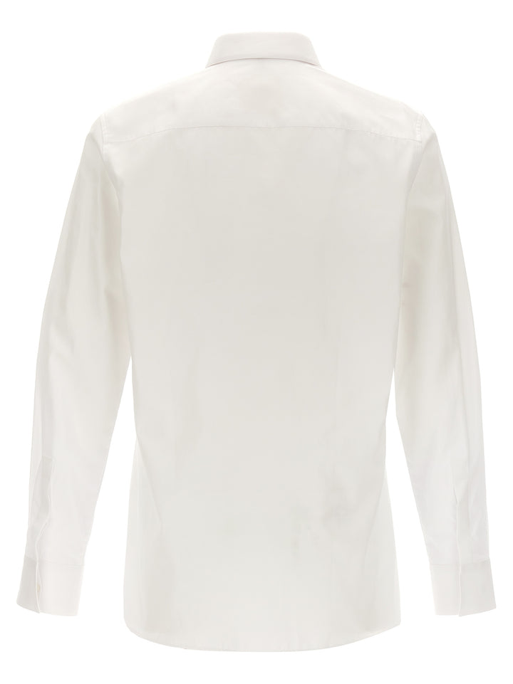 Metal Clip Shirt Shirt, Blouse White